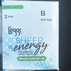 🌊3/$15~L'eggs Sheer Energy Compression Tights Medium Support (2pk)